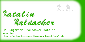 katalin maldacker business card